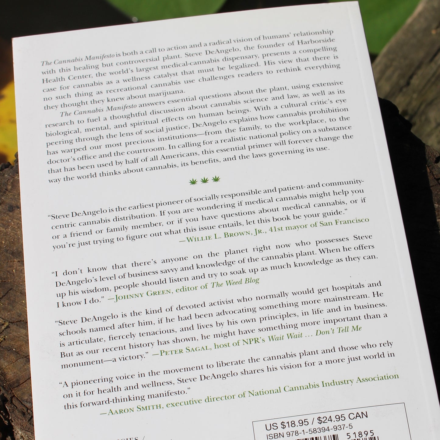 The Cannabis Manifesto: A New Paradigm for Wellness by Steve DeAngelo